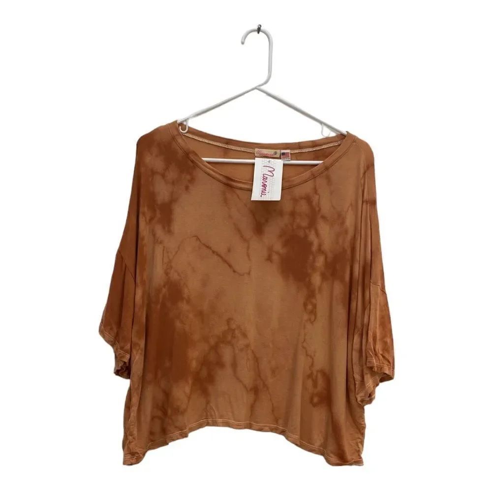 Maronie NWT Tie Dye Top Short Sleeve new with tags Size Small